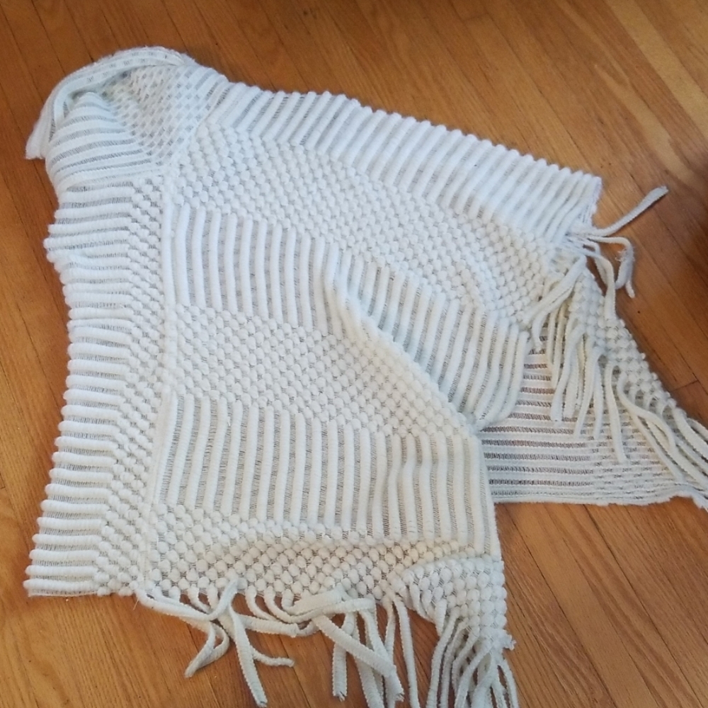 Vintage cowl neck shawl